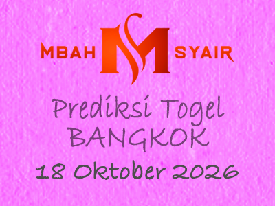 Kode Syair Bangkok 18 Oktober 2026 Hari Minggu