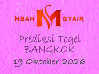 Kode Syair Bangkok 19 Oktober 2026 Hari Senin