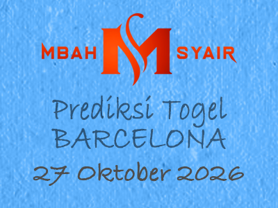 Kode Syair Barcelona 27 Oktober 2026 Hari Selasa