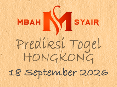 Kode Syair Hongkong 18 September 2026 Hari Jumat