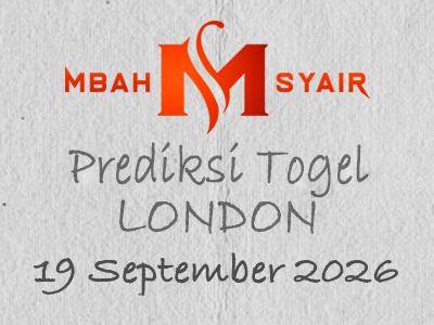 Kode Syair London 19 September 2026 Hari Sabtu