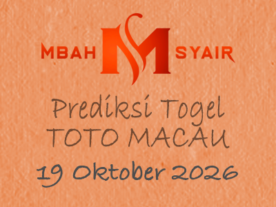 Kode Syair Macau 19 Oktober 2026 Hari Senin
