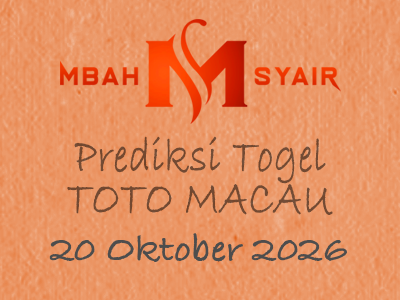 Kode Syair Macau 20 Oktober 2026 Hari Selasa