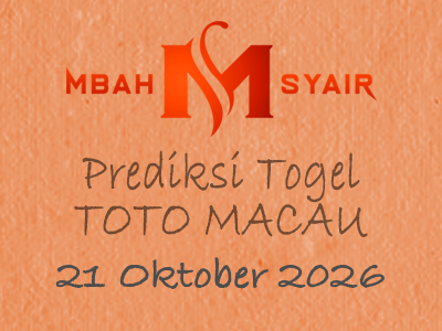 Kode Syair Macau 21 Oktober 2026 Hari Rabu
