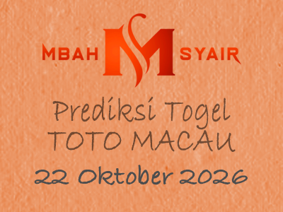 Kode Syair Macau 22 Oktober 2026 Hari Kamis
