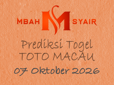 Kode Syair Macau 7 Oktober 2026 Hari Rabu