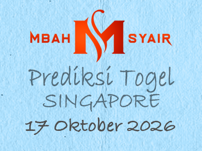 Kode Syair Singapore 17 Oktober 2026 Hari Sabtu