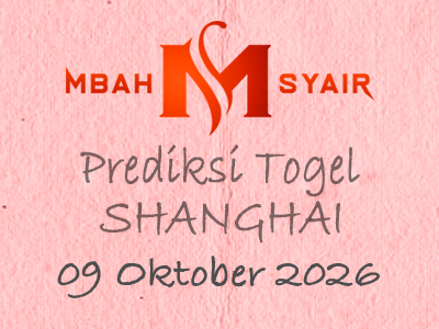 Kode Syair Shanghai 9 Oktober 2026 Hari Jumat