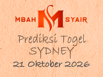 Kode Syair Sydney 21 Oktober 2026 Hari Rabu