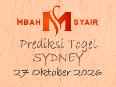 Kode Syair Sydney 27 Oktober 2026 Hari Selasa