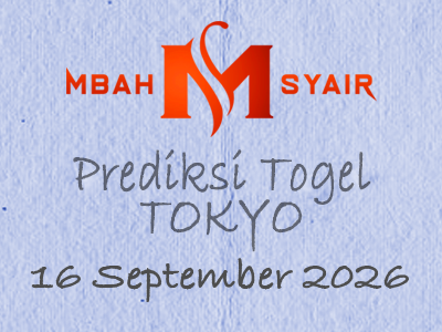 Kode Syair Tokyo 16 September 2026 Hari Rabu