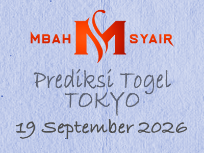 Kode Syair Tokyo 19 September 2026 Hari Sabtu